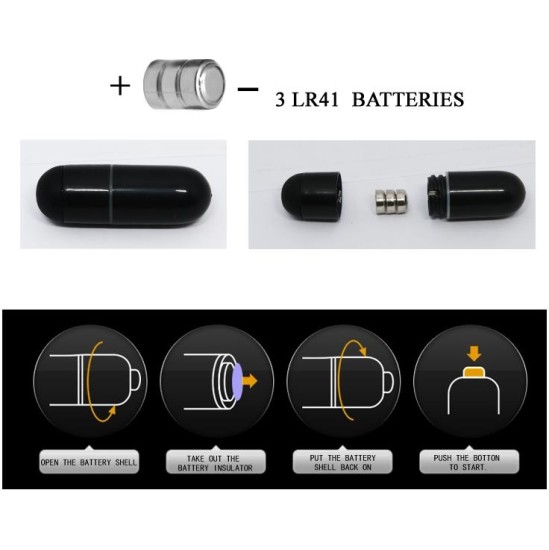 Prettylove Pretty Love Vibrating Cock Ring Locker Black