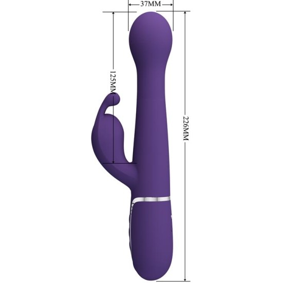 Prettylove Vibrator wt Rotation and Thrusting Twinkled