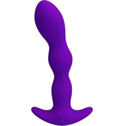Prettylove Yale Butt Plug with Vibration Purple