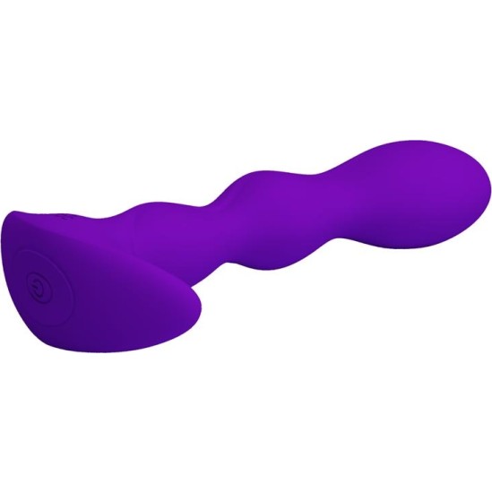 Prettylove Yale Butt Plug with Vibration Purple