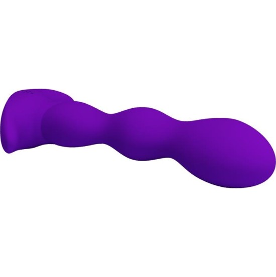 Prettylove Yale Butt Plug with Vibration Purple