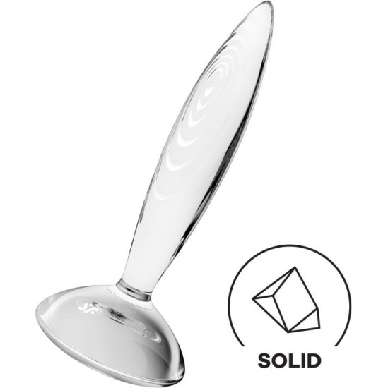 Satisfyer Butt Plug Sparkling Crystal Hot and Cold Clear