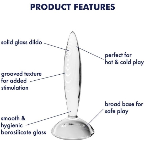 Satisfyer Butt Plug Sparkling Crystal Hot and Cold Clear