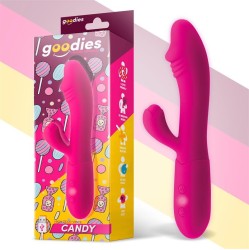 Goodies Candy G-Spot Rabbit Vibe USB Silicone Fucshia