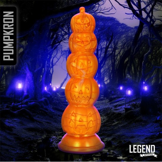 Legend Pumpkron Pumpkin-shaped Liquid Silicone Dildo 19,7 cm