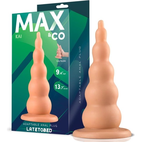 Max & Co Kai Adaptable Butt Plug Flesh 9,4 - 18.4 cm