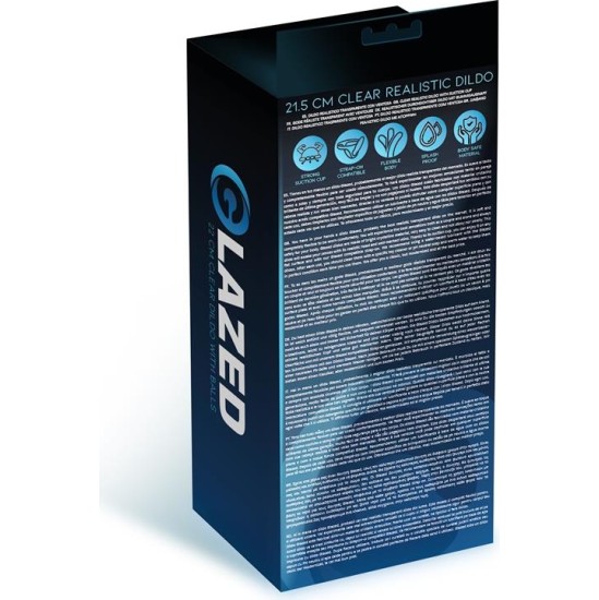 Glazed Realistic Dildo Crystal Material 21,5 cm