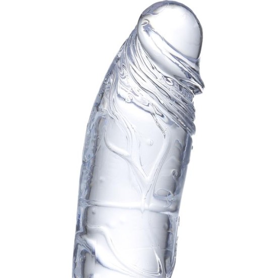 Glazed Realistic Dildo Crystal Material 21,5 cm