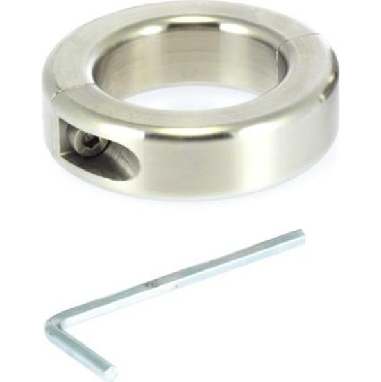 Bondage Play Stainless Steel Ring for the Testicles