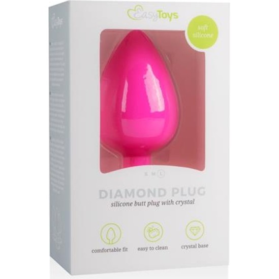 Easytoys Diamond Plug Large - Pink