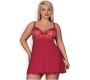 Obsessive Rosalyne Babydoll and Thong Red Size S/M