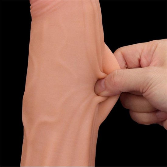 Lovetoy Dildo Dual Layer Sliding Skin 12