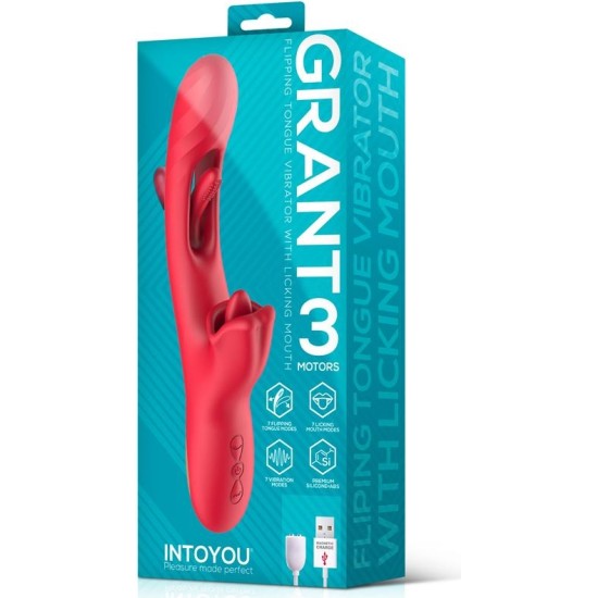 Intoyou Grant Flipping Tongue with 360? Licking Mouth Vibrator