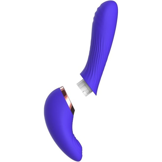 Action Rayden Detachable Rotating Beads Vibrator with Pulsation Two Positions