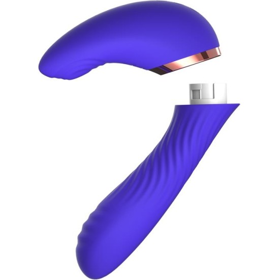 Action Rayden Detachable Rotating Beads Vibrator with Pulsation Two Positions