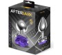 Afterdark Metal Anal Plug with Purple Rose Base - Size S