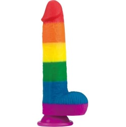 Lovetoy Dildo Prider 9 Liquid Silicone LGBT