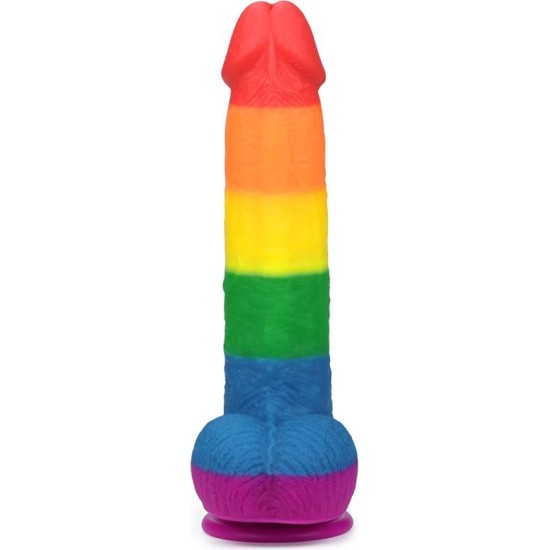 Lovetoy Dildo Prider 9 Liquid Silicone LGBT