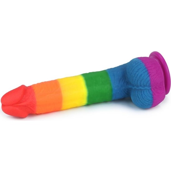 Lovetoy Dildo Prider 9 Liquid Silicone LGBT
