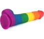 Lovetoy Dildo Prider 9 Liquid Silicone LGBT
