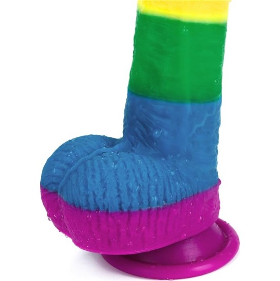 Lovetoy Dildo Prider 9 Liquid Silicone LGBT