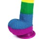 Lovetoy Dildo Prider 9 Liquid Silicone LGBT