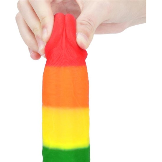 Lovetoy Dildo Prider 9 Liquid Silicone LGBT