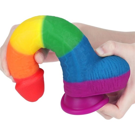 Lovetoy Dildo Prider 9 Liquid Silicone LGBT