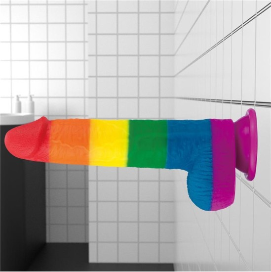 Lovetoy Dildo Prider 9 Liquid Silicone LGBT