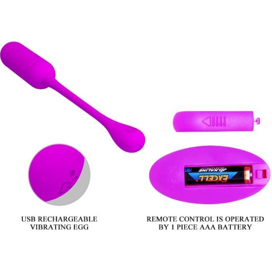 Prettylove Lechies Vibrating Egg with Remote Control USB
