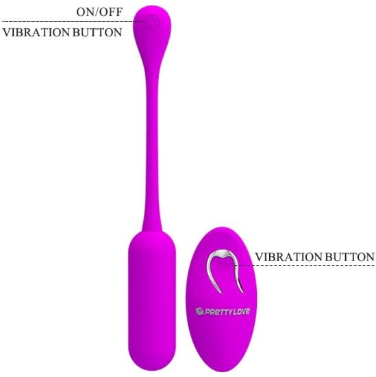 Prettylove Lechies Vibrating Egg with Remote Control USB