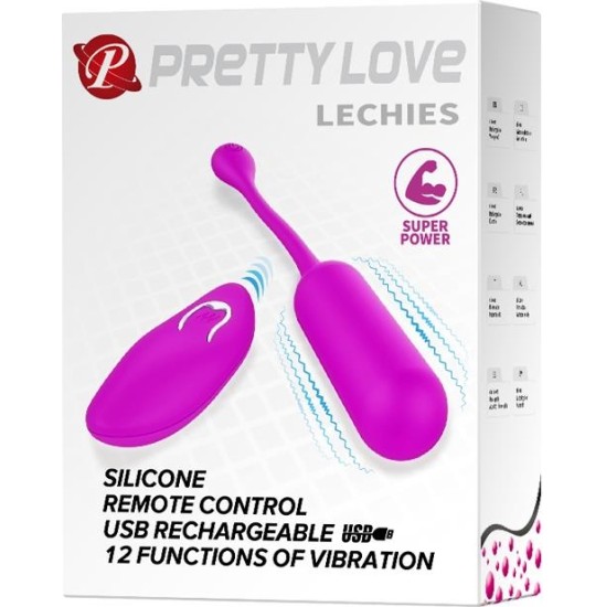 Prettylove Lechies Vibrating Egg with Remote Control USB