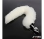 Latetobed Bdsm Line Anal plug with tail White 40 cm