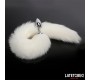 Latetobed Bdsm Line Anal plug with tail White 40 cm