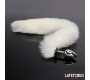 Latetobed Bdsm Line Anal plug with tail White 40 cm