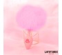 Latetobed Bdsm Line Pink Silicone Anal Plug with Pompon Pink
