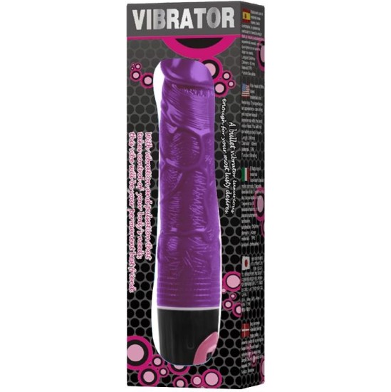 Baile Glitter Vibrating Dildo Purple