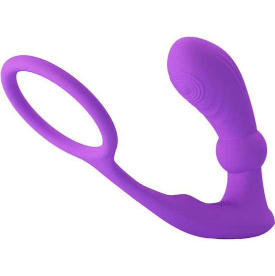 Prettylove Warren Remote-Controlled Vibrating and Pulsating Anal Plug and Penis Ring