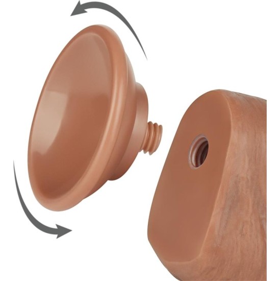 Lovetoy Dildo Sliding Skin 8 Brown