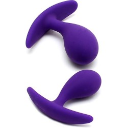 Rimba Toys Set of 2 Anatomic Butt Plugs Copenhagen Purple