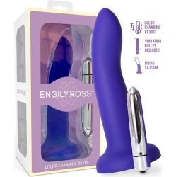 Dildox By Engily Ross Color-Changing Dildo Purple to Pink Size S 14 cm