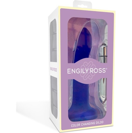 Dildox By Engily Ross Color-Changing Dildo Purple to Pink Size S 14 cm
