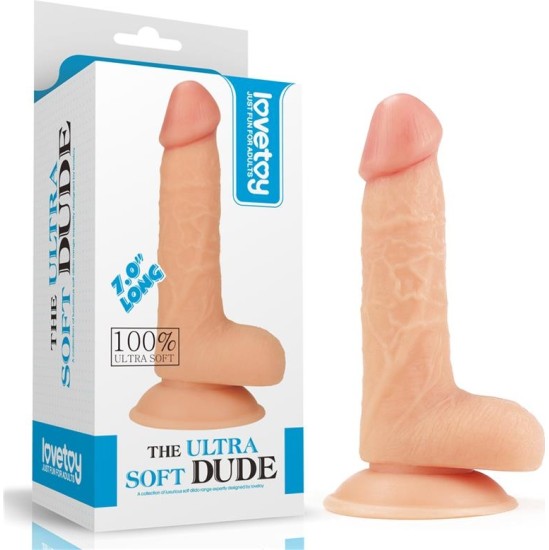 Lovetoy Dildo The Ultra Soft Dude 8 Flesh