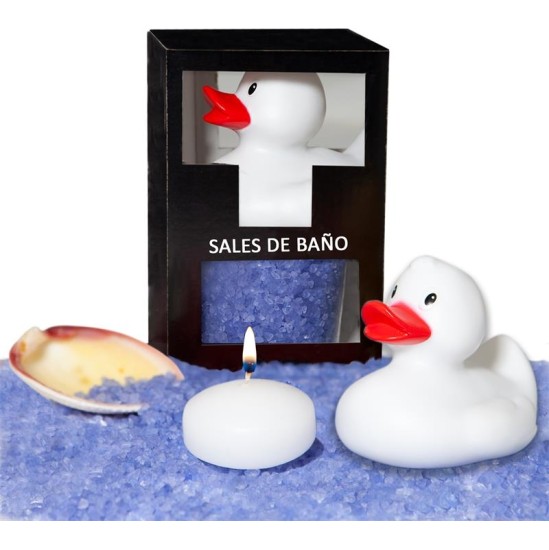 Diverty Sex Bath Salts Set Lavender Duck, Candle and Shell 150gr