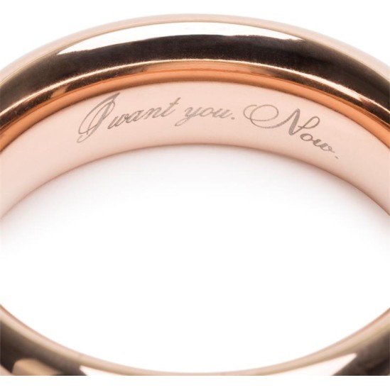 Fifty Shades Freed I Want You Now Steel Love Ring