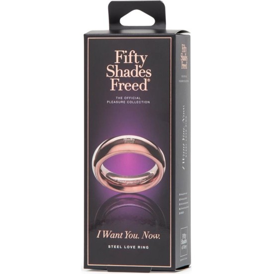 Fifty Shades Freed I Want You Now Steel Love Ring
