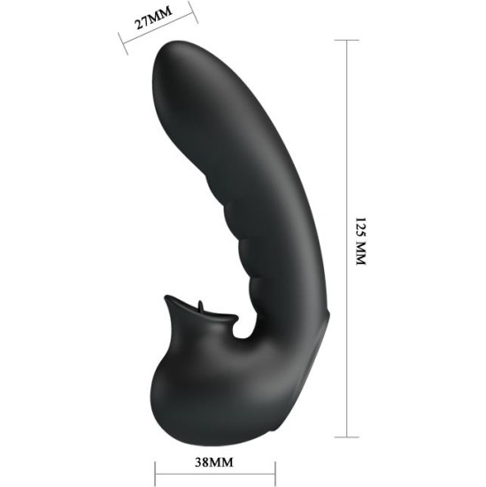 Prettylove Hobgoblin Finger Sleeve Vibration and Stimulating Tongue