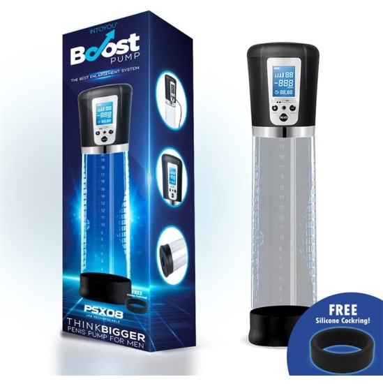 Boost Pumps Automatic Penis Pump with LCD Screen PSX08 USB