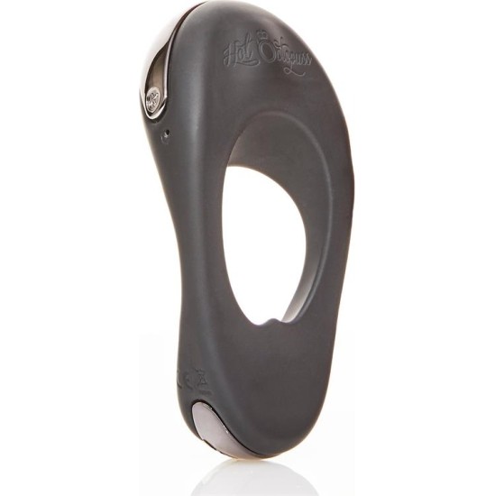 Hot Octopuss Atom Plus Virbrating Penis Ring and Perianal Stimulator Black