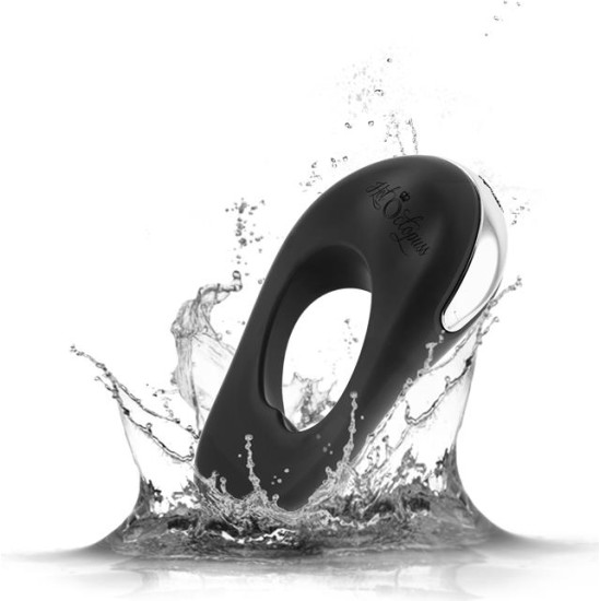 Hot Octopuss Atom Plus Virbrating Penis Ring and Perianal Stimulator Black